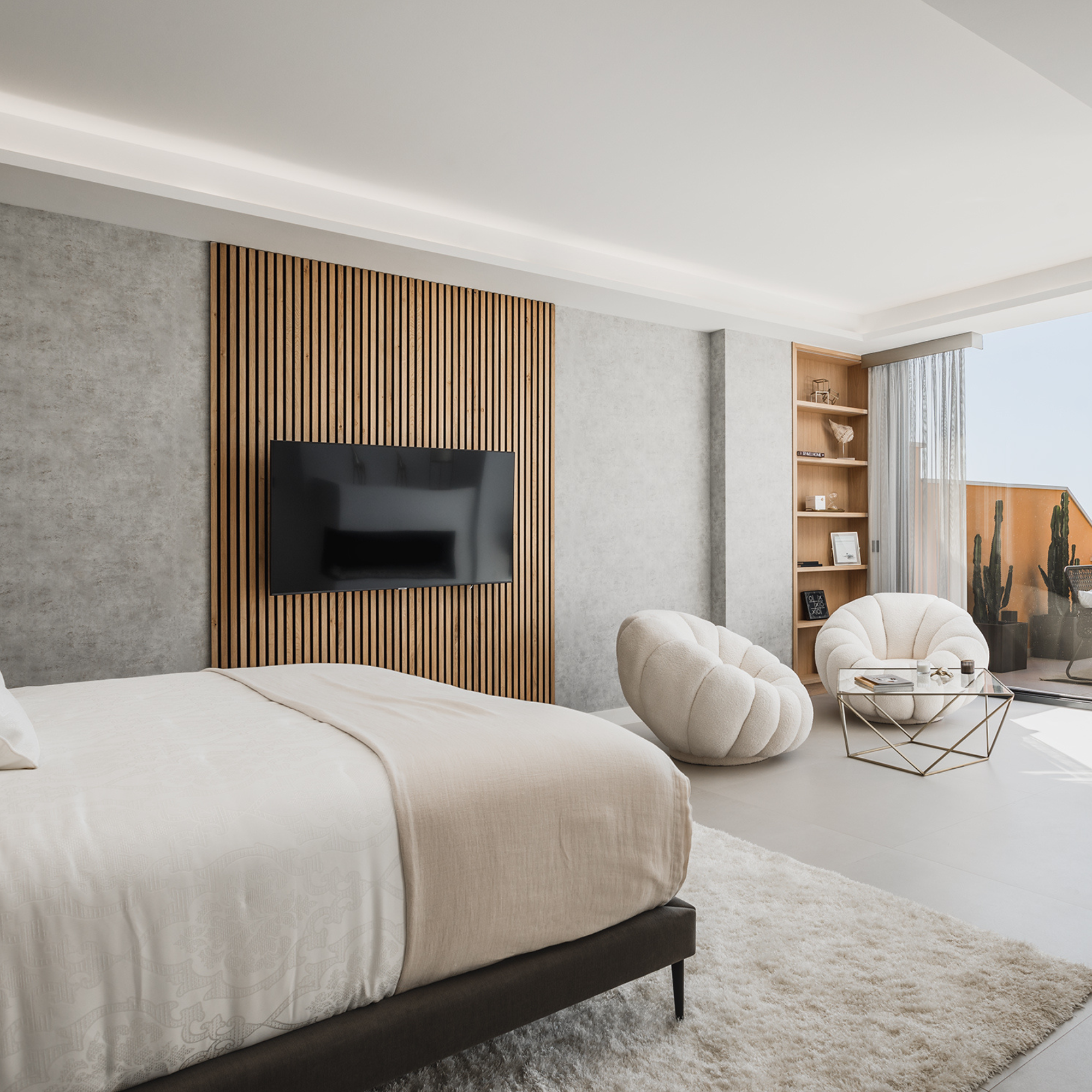 Image showing Sea Recovery’s private suite — private rehab centre in Spain, near Marbella, filmed in a calm, luxury setting.
