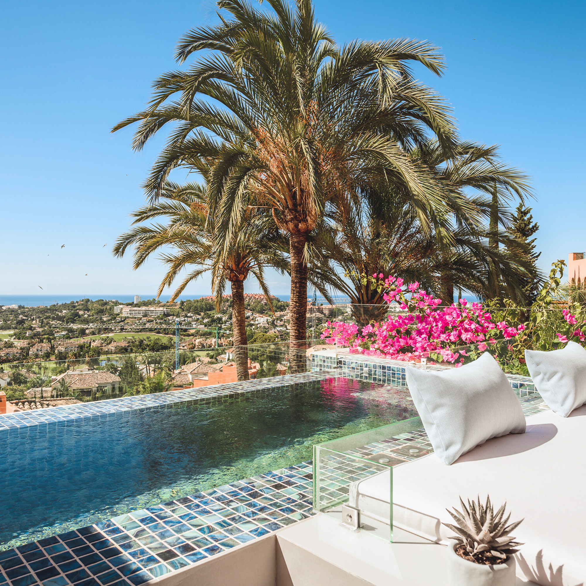 Image of Sea Recovery’s ocean view lounge — mental health rehab in Spain, near Marbella, showcasing personalised care and serene surroundings.