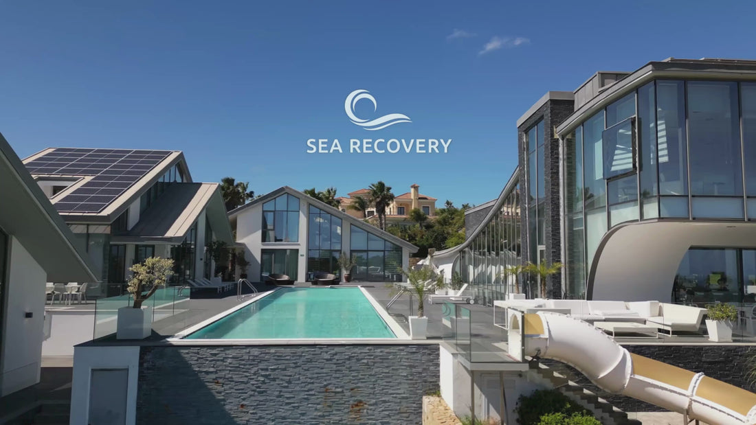 Video showing Sea Recovery’s pool area — luxury rehab in Spain, near Marbella, filmed in a calm, luxury setting.